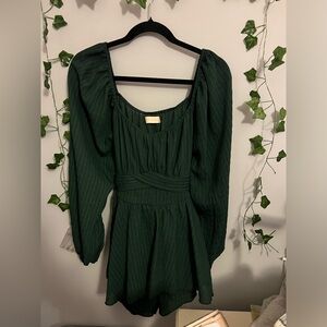 Altr’d State Evergreen Baby Doll Long Sleeve Dress Size M